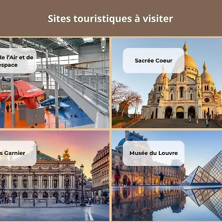 T2 Moderne Proche Paris, Cdg, Parc Expo & Parking Prive Apartamento Le Blanc-Mesnil
